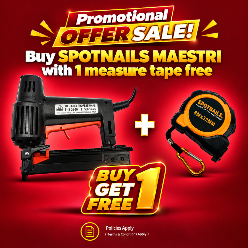 Spotnails Maestri ME-606/4 Professional Electronic Stapler + Free Spotnails Measure tape