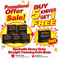 Spotnails Heavy Duty Straight Knife Blades  Buy 5 get 1 Free