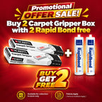 2x Roberts Carpet Gripper Box + 2 Free Rapid Bond
